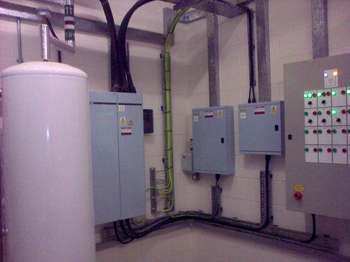BMS control panels and wiring installed by Fred Weston