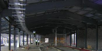 Cable containment in a large commercial building